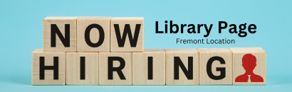 Now hiring: Library Page